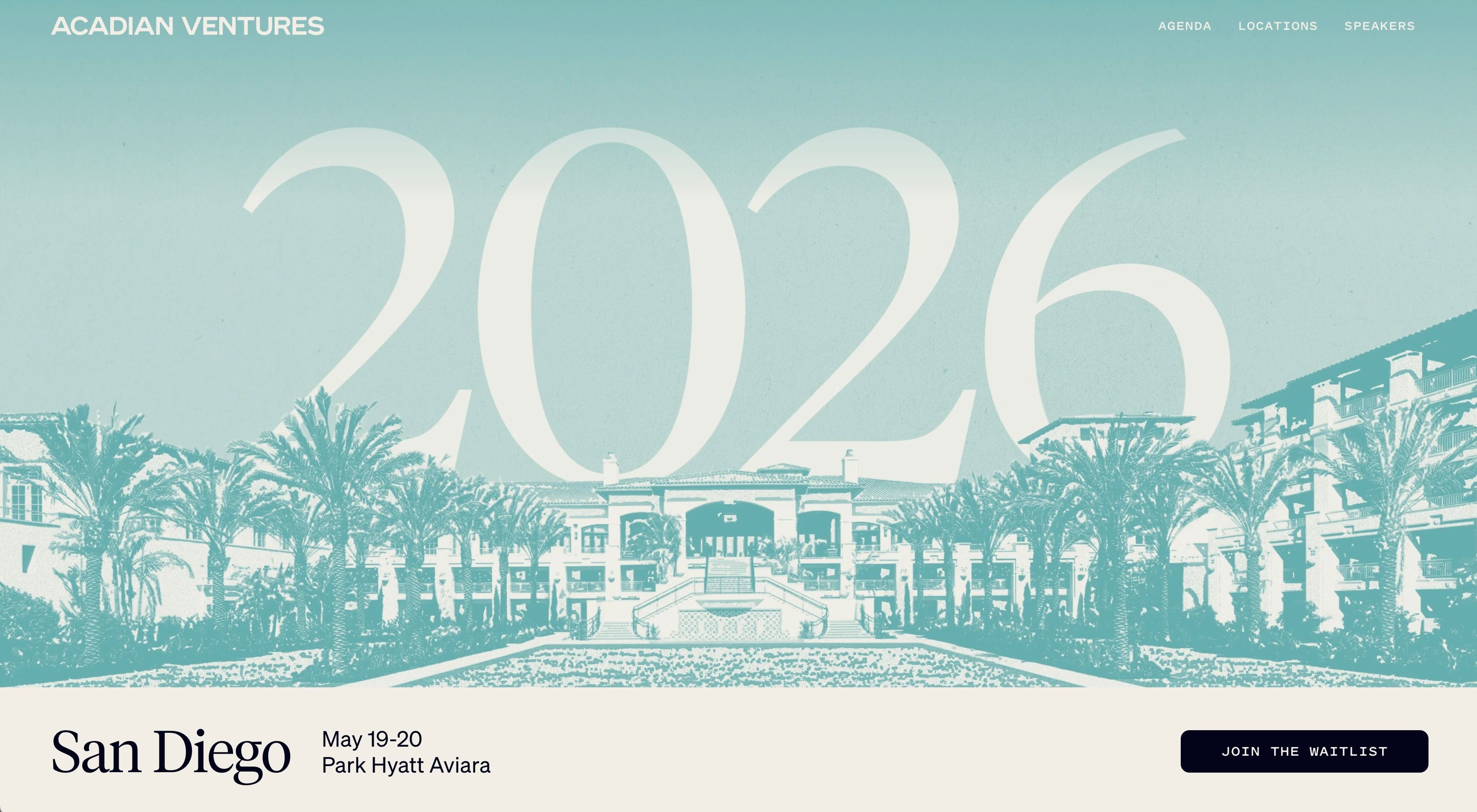 Acadian Summit 2026 May 19-20 | Park Hyatt Aviara, San Diego